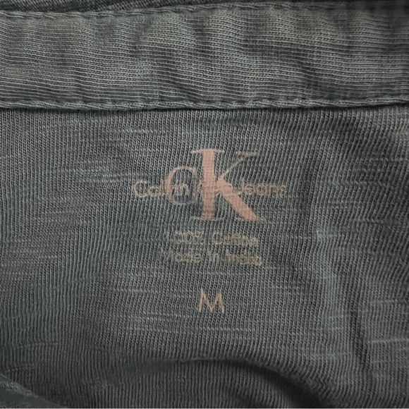 Calvin Klein Jeans Blue Polo Shirt Classic Fit Size Medium EUC - Picture 4 of 7